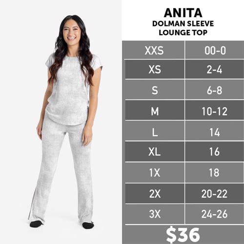 Cozy Anita Size Chart